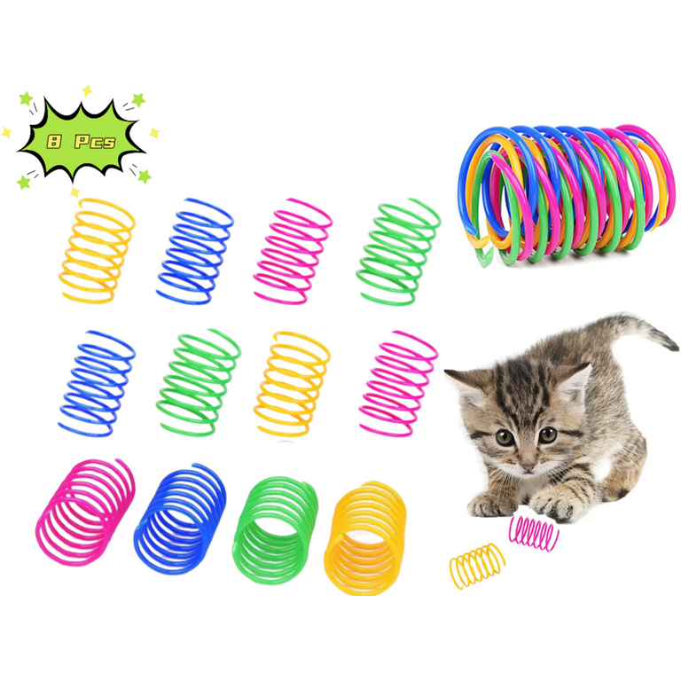Plastic spiral sale cat toy