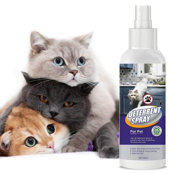 Cat-Spray-Deterrent,Cat Repellent Indoor,Indoor and Outdoor Anti-Furniture Protection, Effective Training Assistance with Natural Ingredients, Non-Toxic Anti-Scratch Formula