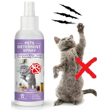 Cat-Repellent-Spray, Cat-Spray-Deterrent, Effective Cat Scratch Furniture Protector-Stay Away from Restricted Areas-for Pet Behavior Training-Indoor and Outdoor