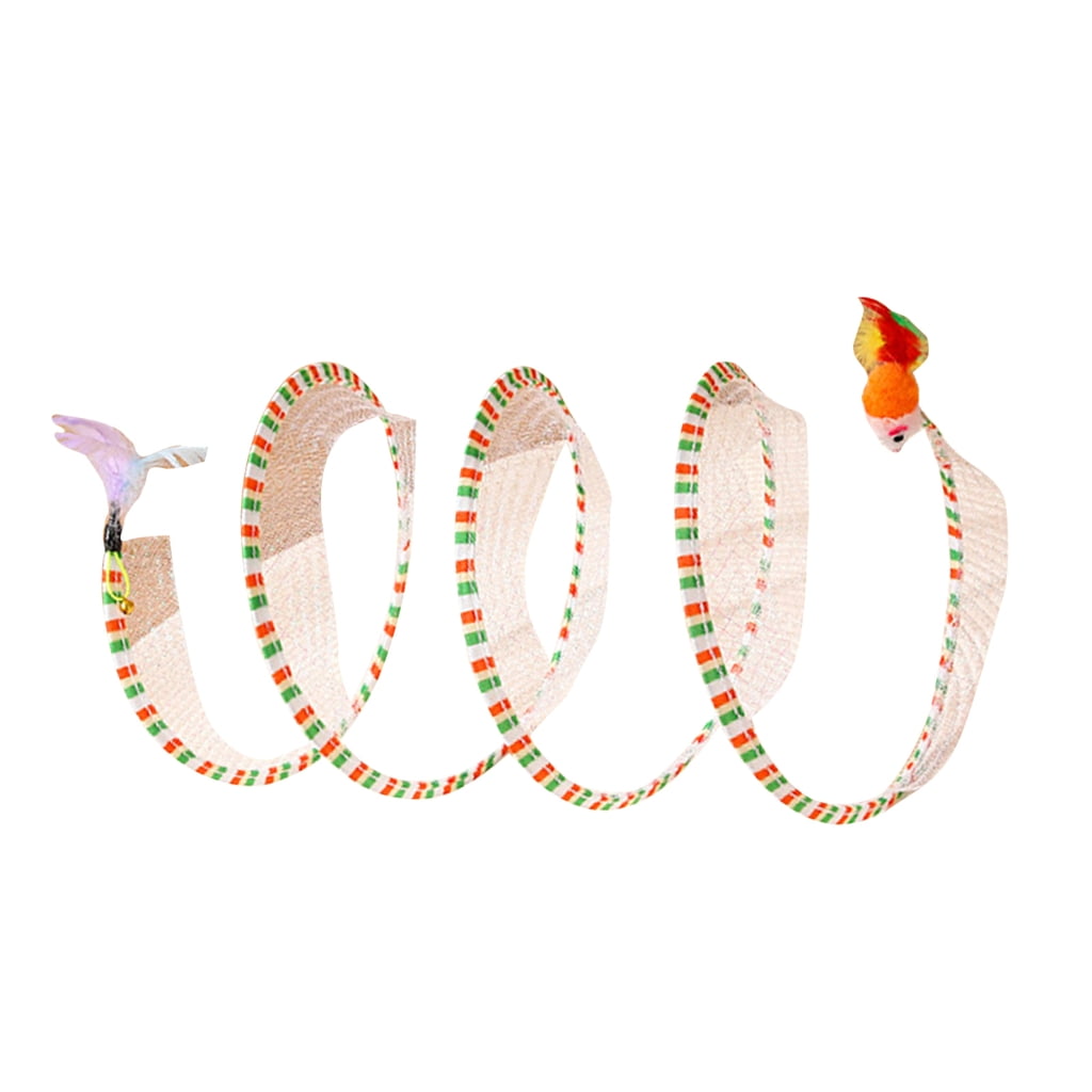 Cat Spring Tunnel Tube Collapsible Tunnels for HideandSeek Game