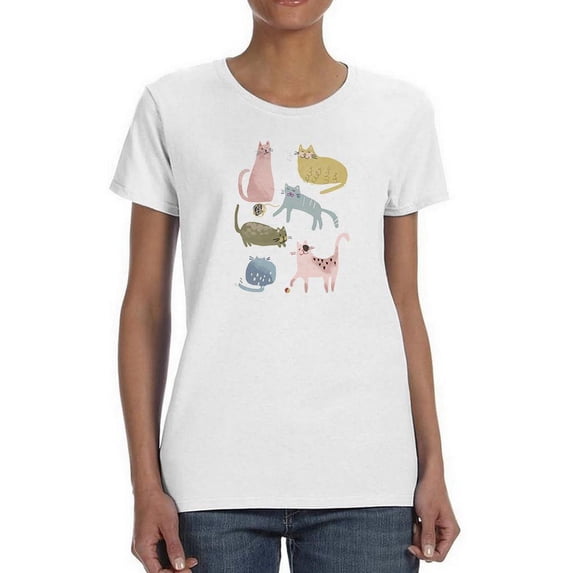 Cat Squad I. T-Shirt Women -June Erica Vess Designs, Female x-Large