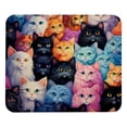 thumbnail image 1 of Cat Square Desk Mat Gaming Mouse Pad, 8.3x9.8 Inch Non-Slip Rubber Bottom Printed Design - Suitable for Office and Gaming, 1 of 6