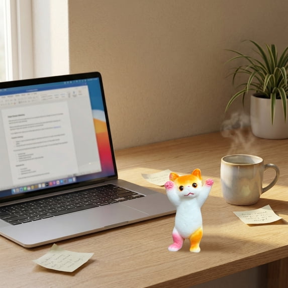 Cat Squishy, Soft Slow Rising Sensory Toy For Relaxation Focus Desk Decor Gift, Cute Cat Shaped Squeeze Ball For Home School Travel Party Favors Novelty Handheld Sensory Fun