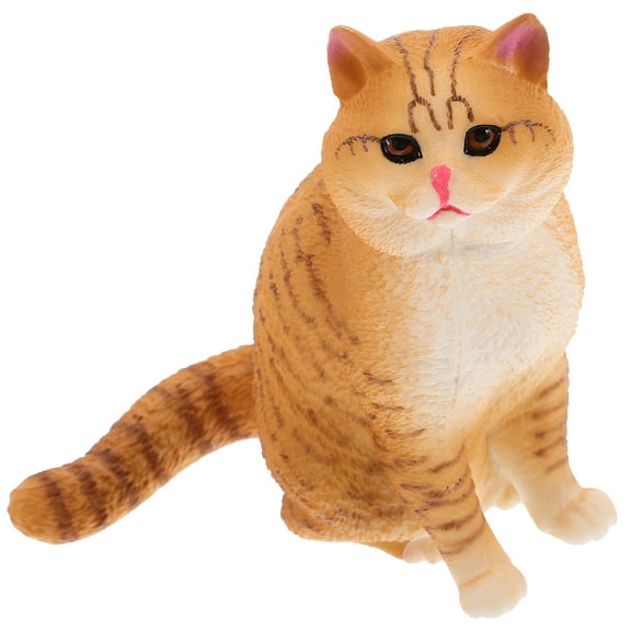 Cat Statue Outdoor Ornaments Garden Decor Plastic Yard Decoration Desktop Child Accessories