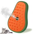 thumbnail image 1 of Cat Steam Brush, 3 in 1 Cat Steamy Brush, Silicone Massage Grooming Brush, Self cleaning Brush with USB Rechargeable, Pet Hair Cleaning Brush Comb for Cats Dogs (Avocado Green), 1 of 7