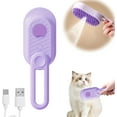 thumbnail image 1 of Cat Steam Brush for Shedding, One Button Spray Brushes Cleaning And Hair Removal Comb, Cat Steamy Brush Cleanser with Foldable Handle, Pet Cleaning Spray Comb for Dogs and Cats, 1 of 1