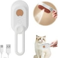 thumbnail image 1 of Cat Steam Brush for Shedding, One Button Spray Brushes Cleaning And Hair Removal Comb, Cat Steamy Brush Cleanser with Foldable Handle, Pet Cleaning Spray Comb for Dogs and Cats, 1 of 7