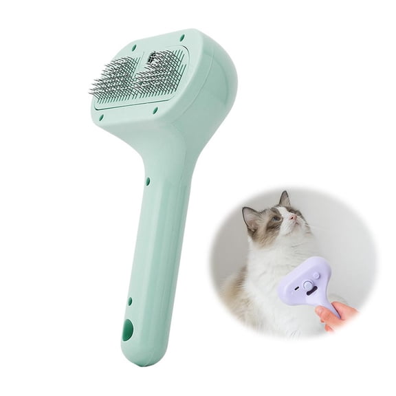 Cat Steam Brush for Shedding, 2-in-1 Pet Steam Brush with Anti-Static Spray