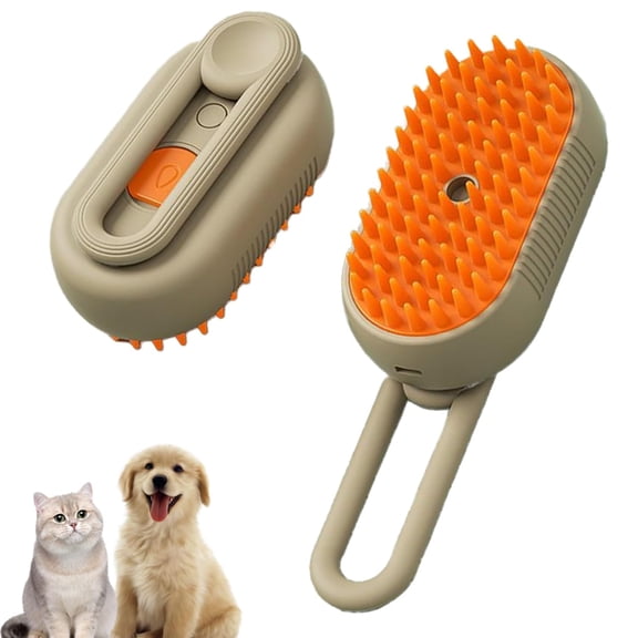 Cat Steam Hair Brush for Shedding & Grooming Rechargeable Pet Spray Hair Removal Comb, Massage, Cleaning, Shedding & Combing Cat Brush for All Long-Haired and Short-Haired Pets