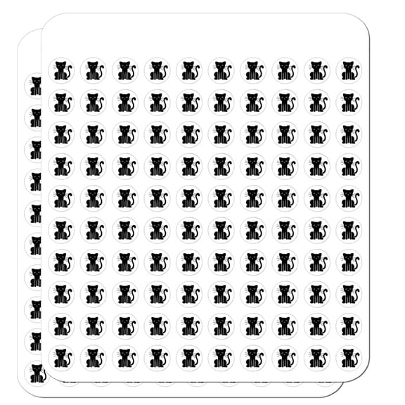 Cat Stick Figure Family Pet Planner Calendar Scrapbooking Crafting Stickers