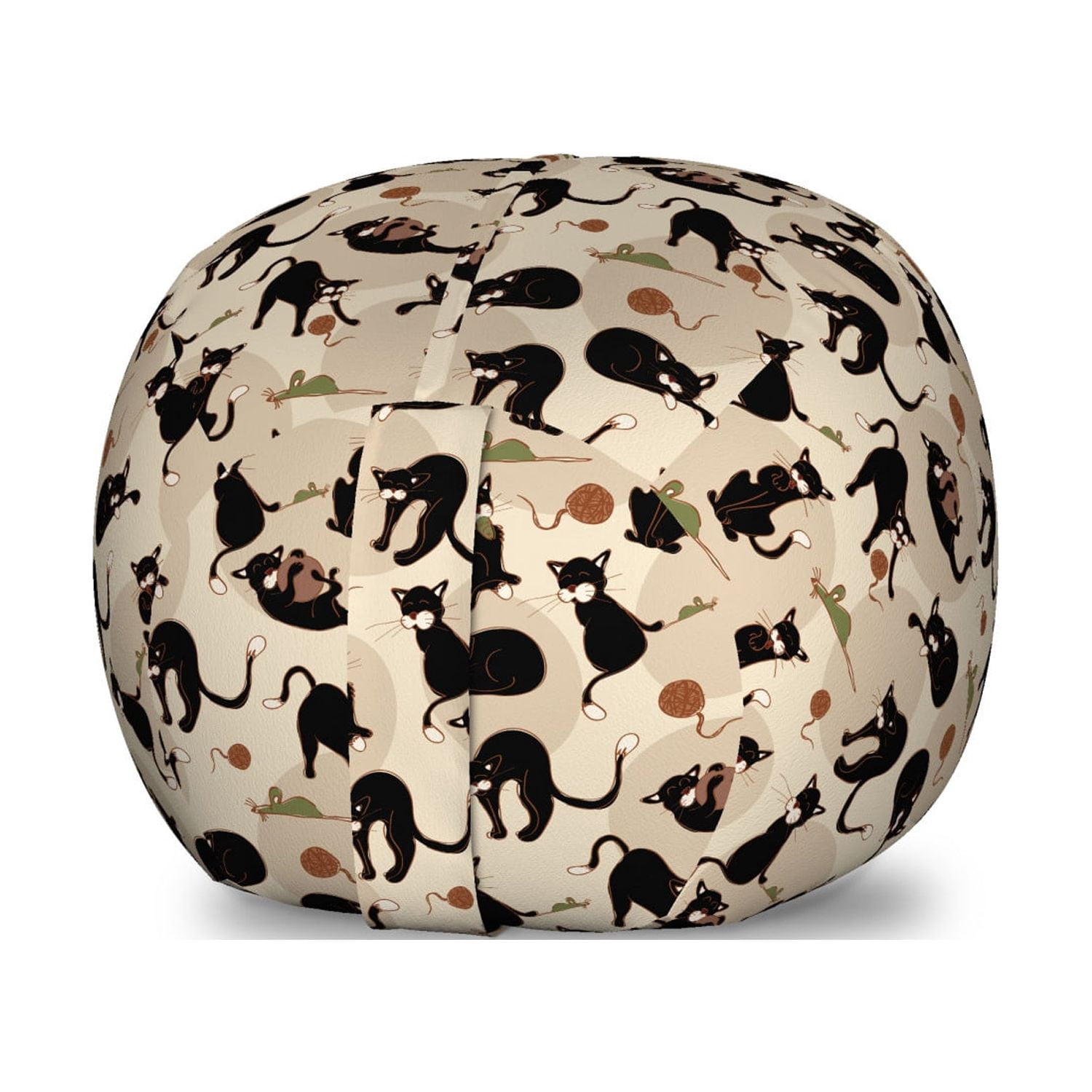 Photo inspiration: Gallery Detail: Cat Storage Toy Bag Chair Hand Drawn Feline Pattern House