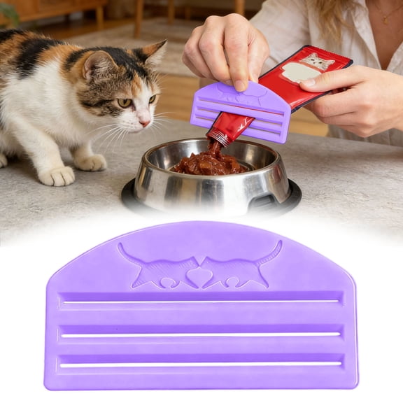 Cat Strip Squeezer - 100% Waste-Free Wet Food Pouch Dispenser for Cats & Dogs