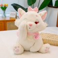 thumbnail image 1 of Cat Stuffed Animal Big Plush Pillow, Giant Mary Cat Cute Kawaii Pink Cat Hugging Pillow Stuffed Cats Plush Toy, Soft Cuddle Plush Toy Pink Kitten Perfect for Xmas Birthday Valentine's Day Gift, 1 of 6