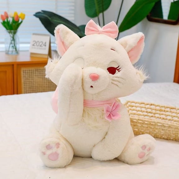Cat Stuffed Animal Big Plush Pillow, Giant Mary Cat Cute Kawaii Pink Cat Hugging Pillow Stuffed Cats Plush Toy, Soft Cuddle Plush Toy Pink Kitten Perfect for Xmas Birthday Valentine's Day Gift