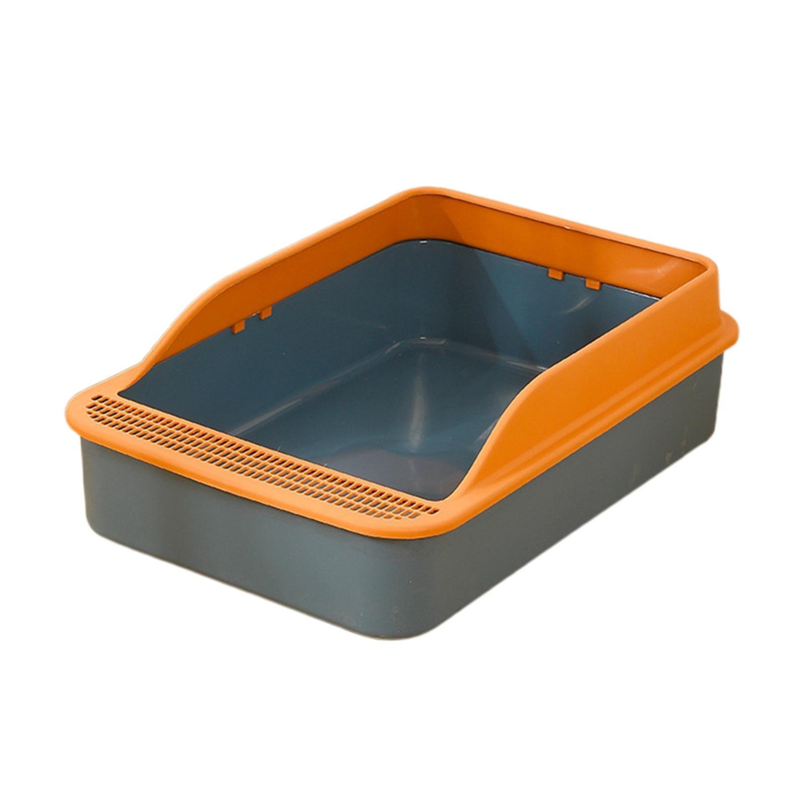Cat Sturdy Cat Sand Box Container Open Top Pet Litter Tray for M