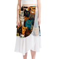 thumbnail image 1 of Cat Stylish Chiffon Summer Dress for Women - Lightweight Beach Dresses with Polyester Straps, 1 of 6