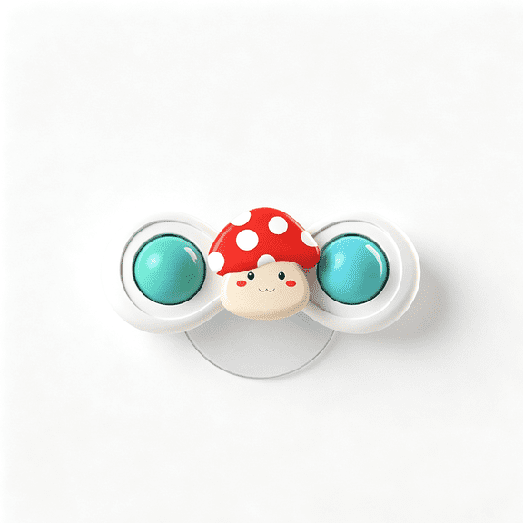 Cat Suction Cup Spinner Toy Perch Window Spinning Toys for Indoor Cats | Sill Small Hammock Wobble Boxing Punching Bag Kittens Sturdy Companion Interactive Pets High Chair Teasing Stick(1*Mushroom)