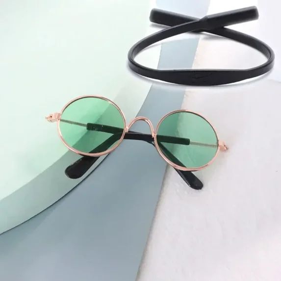 Cat Sunglasses Summer Outdoor Puppy UV Protection Sunglasses Dolls Sun Glasses Small Dog Cosplay Photo Props Cute Pet Sunglasses