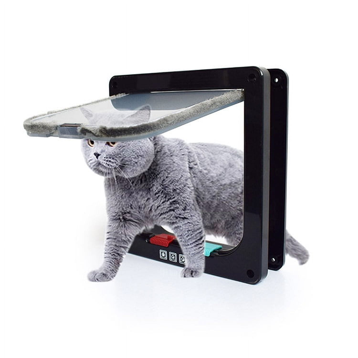 Cat Supplies Cat Door Dog Door Holes Controllable Access Direction Pet
