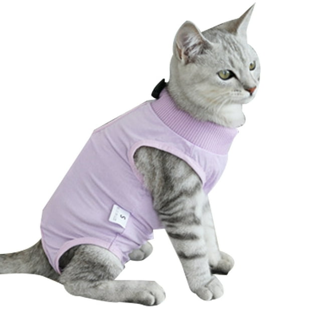 Cat Surgery Recovery Suit for Surgical Abdominal Wounds Home Indoor Pet
