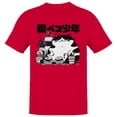 thumbnail image 1 of 随ペコ少年 Cat Sushi Feast Men's Red T-shirt, 1 of 3