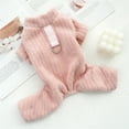 thumbnail image 1 of Cat Sweater for Cats Sweater for Cat Soft Corduroy Fabric Cat Pajamas for Cats Only Warm Winter Pet Clothing Extra Small Pink 1 Pack, 1 of 5