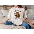 thumbnail image 1 of Cat T-Shirt, Grumpy Cat Lights Tee, Wine Lover Shirt, Cat Mom All Size S-5Xl, 1 of 4