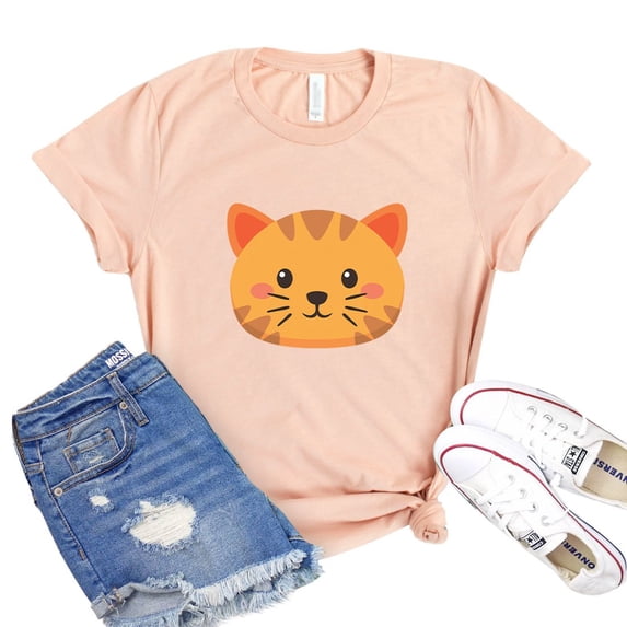 Cat T-shirt Kitten Shirt Kitty Top Pet Owner Tshirt Paw Lover Shirts Animal Rescuer Gift Women's Adoption Tee