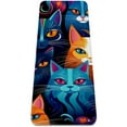 Cat TPE Yoga Mat for Home & Studio Practices, Workout Mat with