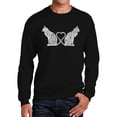 thumbnail image 1 of Cat Tail Hearts - Men's Word Art Crewneck Sweatshirt, 1 of 2
