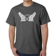 thumbnail image 1 of Cat Tail Hearts - Men's Word Art T-Shirt, 1 of 2