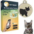 thumbnail image 1 of Cat Tailer Cat Tracker - Small and Lightweight Waterproof Bluetooth Pet Collar Attachment, 328 foot Range, Replaceable 6 Month Battery Life, Android/Apple iOS Compatible, 1 of 7