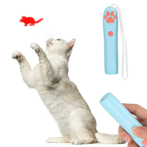 Cat Teaser Light Interactive Cat Toys Led Cat Toy Pet Electric Pointer Shaped Cat Toy Kitten Play Interactive Funny Playing LED Light