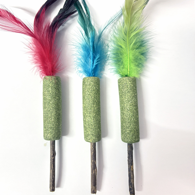 Cat Teaser Toy Cat Molar Rod Bite-Resistant Polygonum Multiflorum Cat ...