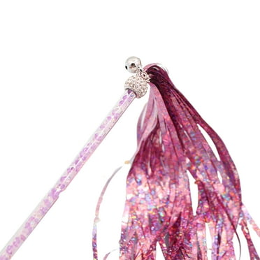 Cat Teaser Toy, Cute Tassels Acrylic Interactive Stick Wand Toy for Indoor Cats Kitten Play Chase Fun Exercise 1PC