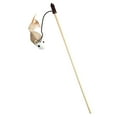 thumbnail image 1 of Cat Teaser Wand Interactive Feather Toy for Indoor Stimulating Natural Instincts with Dangling Attachment on Wooden Stick, 1 of 3