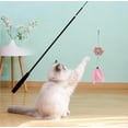 thumbnail image 1 of Cat Teaser Wand Toys, Extra Long Durable Interactive Cat Toy, 2 in 1 Spring Cat Wand Toy, for Bored Indoor Adult Cats, Bird Teaser Cat Accessories Enrichment, 1 of 5