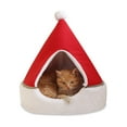 Cat Tent Cave Bed Christmas Tree Cat House Bed Comfortable Triangle Cat
