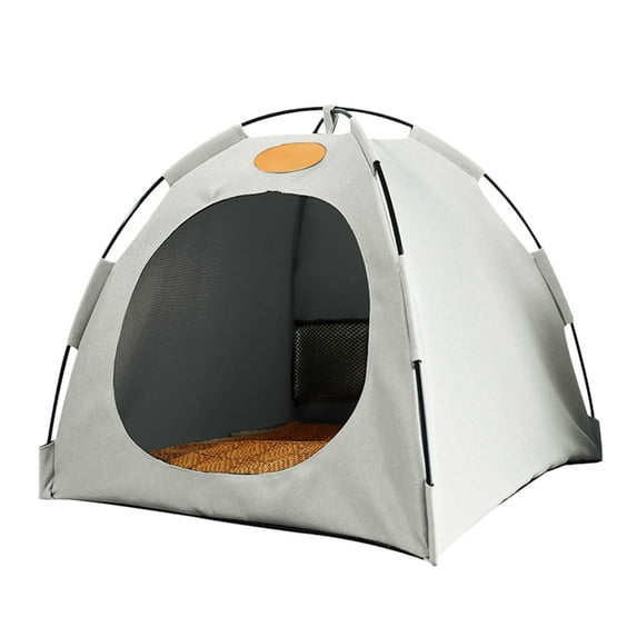 Cat Tent Dogs Foldable Enclosed Breathable Washable Pet Puppy Kennel Indoor Outdoor Bed Tent With Cushion