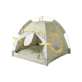 thumbnail image 1 of Cat Tent for Indoor & Outdoor Cats&Dog Foldable Cat Tent for Indoor & Outdoor Use Foldable&Mosquito-proof Breathable Removable Canopy Soft&Cooling Pet Sleeping Area Puppy Tent, 1 of 6