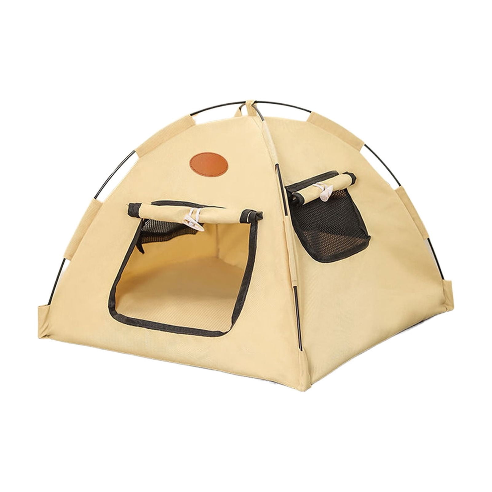 Cat Tent for Indoor, Indoor Dog House, Cute All Season Pet Cave Nest Suitable for Samll Dogs and Cats Beige