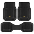 thumbnail image 1 of CAT TerrainGuard Heavy-Duty All-Weather Rubber Floor Mats, Universal Fit, Black, 3 Piece Set, 1 of 4