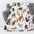 thumbnail image 1 of Cat Throw Blanket Christmas Gift for Kids Animal Lover Beding Blanket Warm Soft for Girls and Boys Thanksgiving Day Gift Sofa Chair 50x60 Inch, 1 of 5