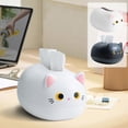 thumbnail image 1 of Cat-Shaped Tissue Box Cover with Toothpick Holder and Paper Dispenser, Refillable Eco-Friendly Organizer for Bathroom, Kitchen, Living Room, 1 of 9