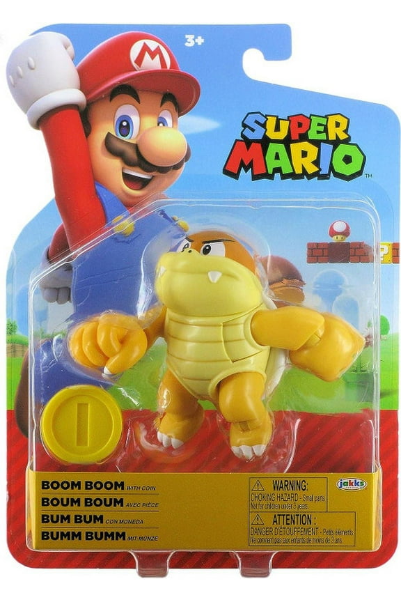 Super Mario World Boom Boom Action Figure with Coin Jakks Pacific