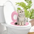 thumbnail image 1 of Cat Toilet Seat Training Kit - Cats Toilet Trainer | Litter Box Trainér | Reusable Urinal Seat Potty | Hygiene for Potty Train, 1 of 4