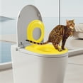 thumbnail image 1 of Cat Toilet Seat Training Kit | Toilet Traiining System | Teach To Use | Reusable Thrainer | Trainig Seat Tool | for Pet Cleaning Home Decor, 1 of 4