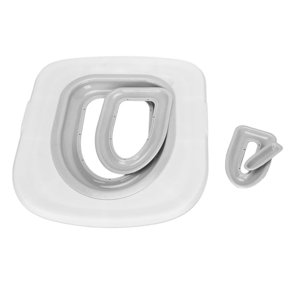 Cat Toilet Trainer, Cat Toilet Training Kit Reusable Strong Bearing Capacity Easy To Install Safe For Home For Pet Cleaning White Tray , 1 Blue Inner Support,White Tray, 1 Pink