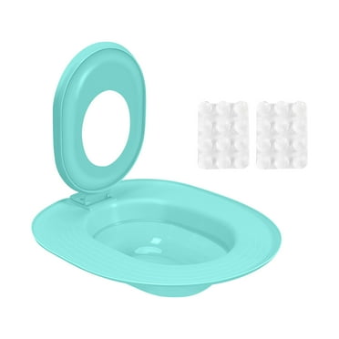 Cat Toilet Trainer Kit, Cat Potty Toilet Training Kit Cat Toilet Training System How To Use Reusable Trainer Training Seat Tool Pet Cleaning Box, Blue 15 Inch