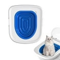 thumbnail image 1 of Cat Toilet Training Kit Plastic Sand Box Mat Cat Trainer Cat Toilet Cleanin, 1 of 5